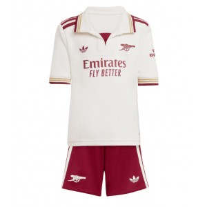 Fotbalové Dres Arsenal Dětské Třetí Oblečení 2025-26 Krátký Rukáv (+ trenýrky)